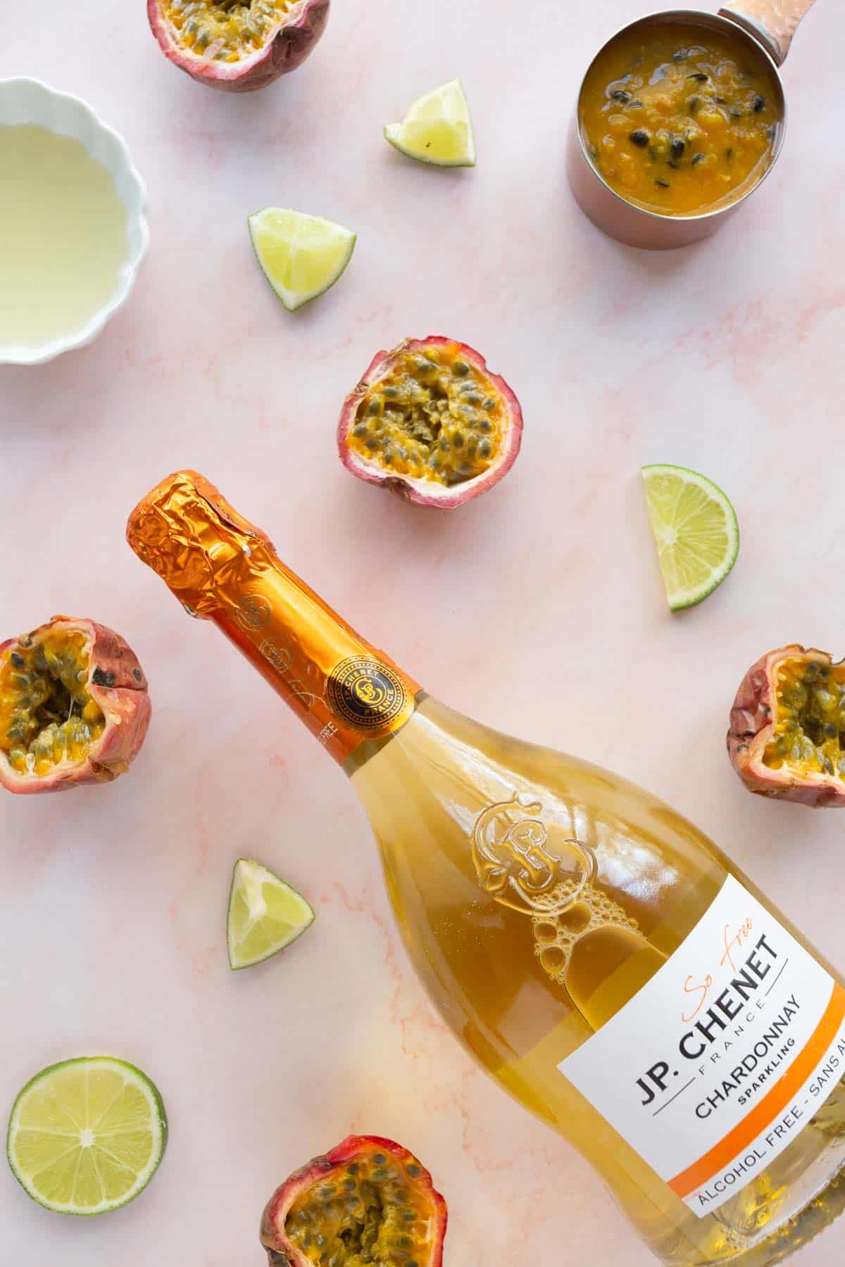 passion fruit and limes