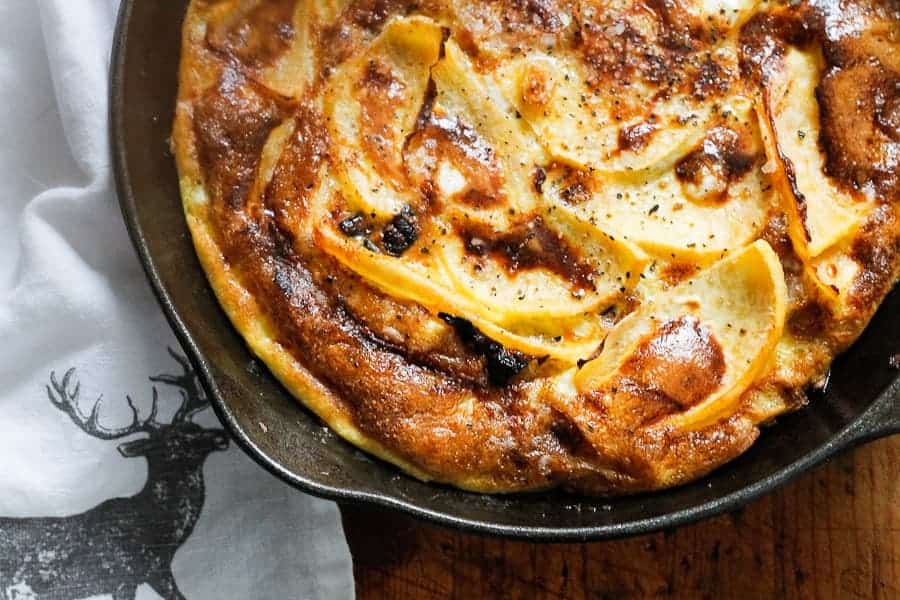 A Breakfast Rutabaga R&ouml;sti on a pan.