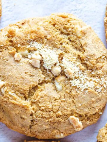 cookies on white background.